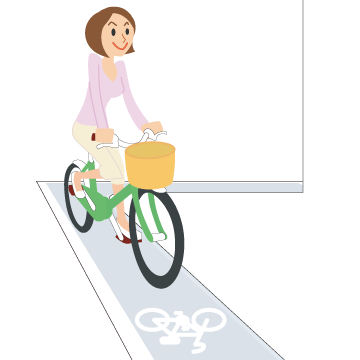 自転車道の通行